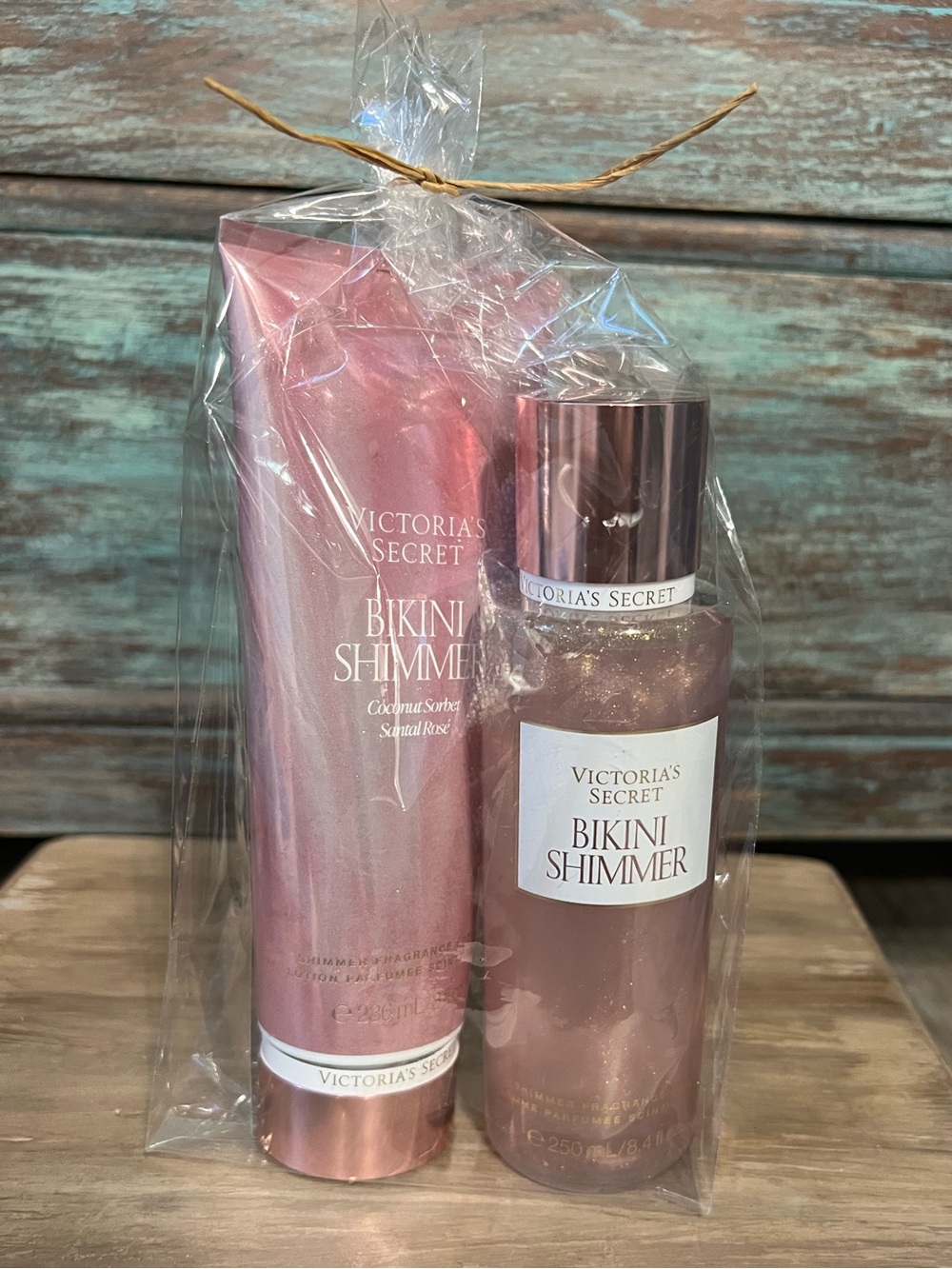 NEW!VS Fragrance GIFT SET!BIKINI Shimmer BodyMist8.4oz & BodyLotion 8oz!
